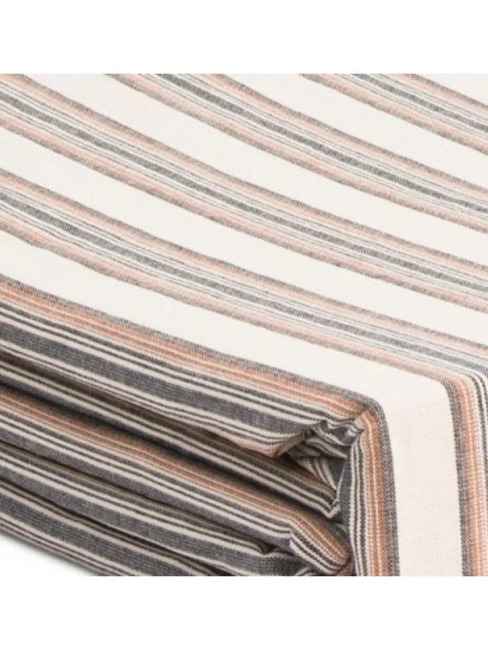 BOUNDRY Cotton Percale Stripe Duvet Set